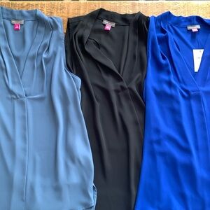 Lot of 4 Vince Camuto sleeveless blouses